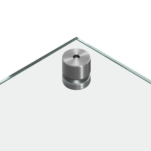 Küchenrückwand 2er Set, Transparentes Glas 70x50 cm