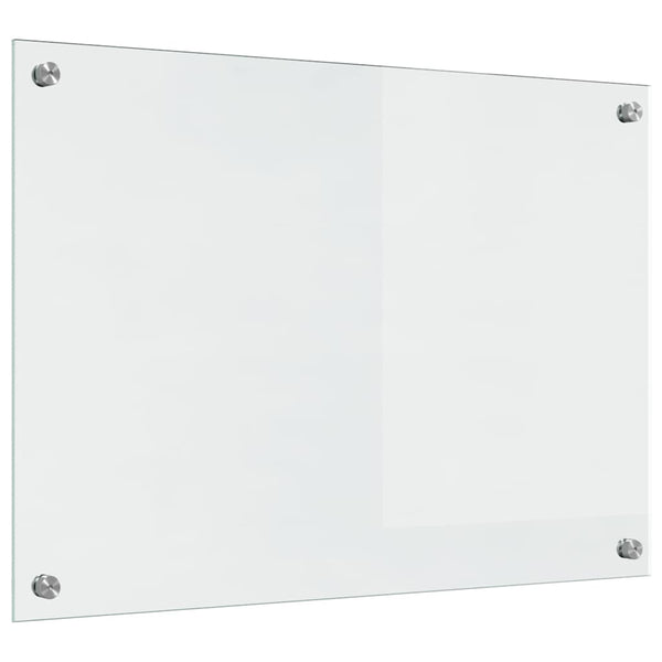 Küchenrückwand 2er Set, Transparentes Glas 70x50 cm