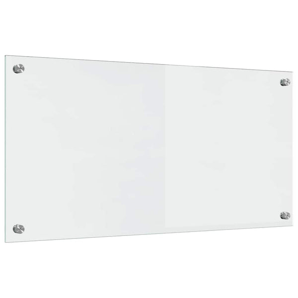 Küchenrückwand 2er Set Klarglas 80x40 cm