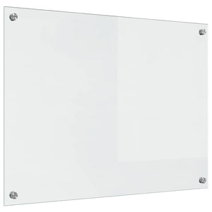 Küchenrückwand 2er Set Transparent Glas 80x60cm