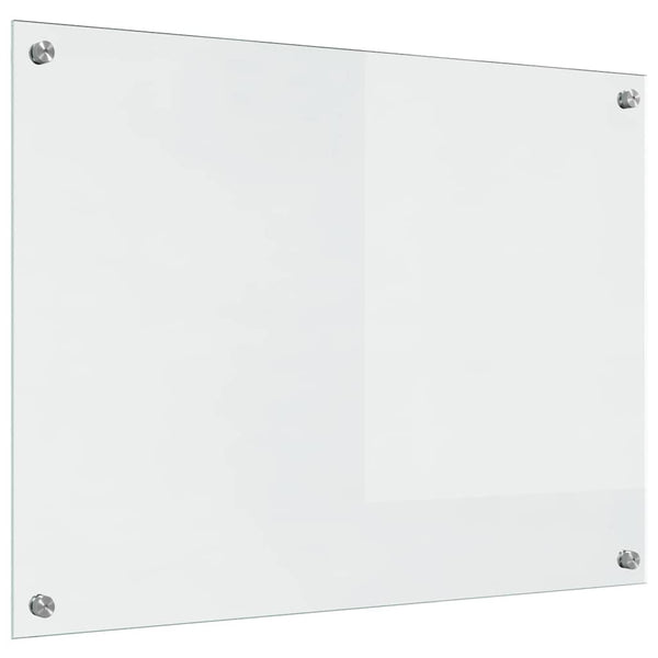 Küchenrückwand 2er Set Transparent Glas 80x60cm