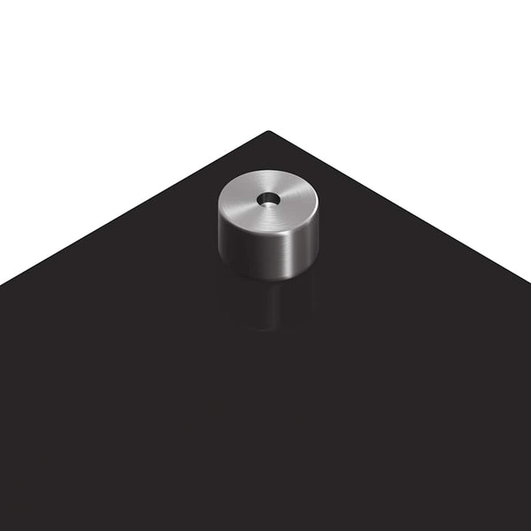 Schwarze Küchenrückwand aus Glas, 2er-Set