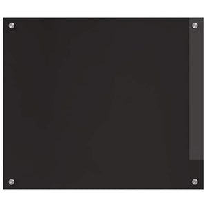 Küchenrückwand Schwarz Glas 70x60cm 2er Set