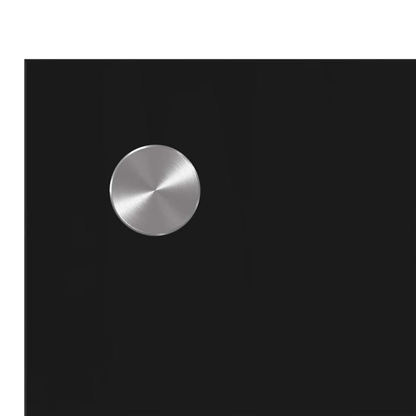 Schwarze Küchenrückwand aus Glas, 2er-Set