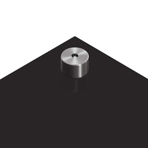 Küchenrückwand Schwarz Glas 80x50cm 2er Set