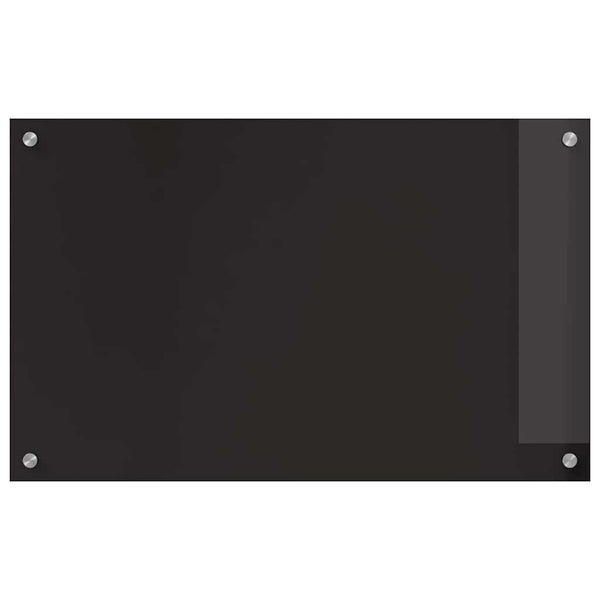 Küchenrückwand Schwarz Glas 80x50cm 2er Set