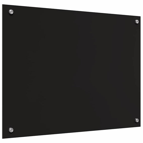 Schwarze Küchenrückwand 80x60cm, 2er Set
