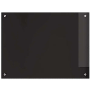 Schwarze Küchenrückwand 80x60cm, 2er Set