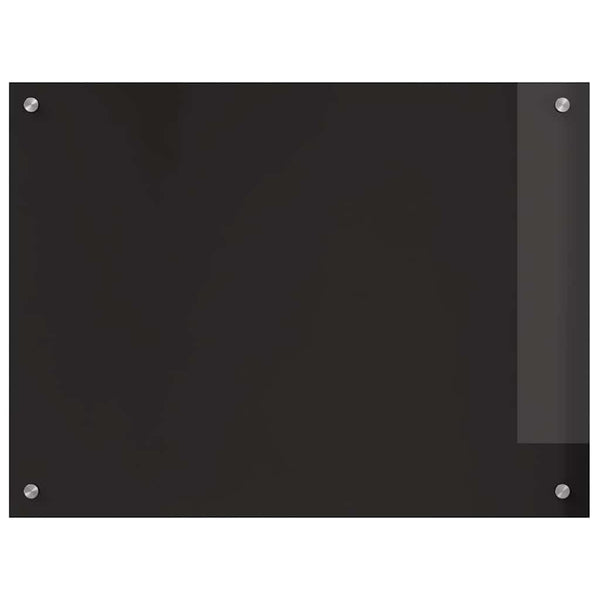 Schwarze Küchenrückwand 80x60cm, 2er Set