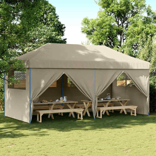 Pop-Up Partyzelt Taupe 580x292 cm