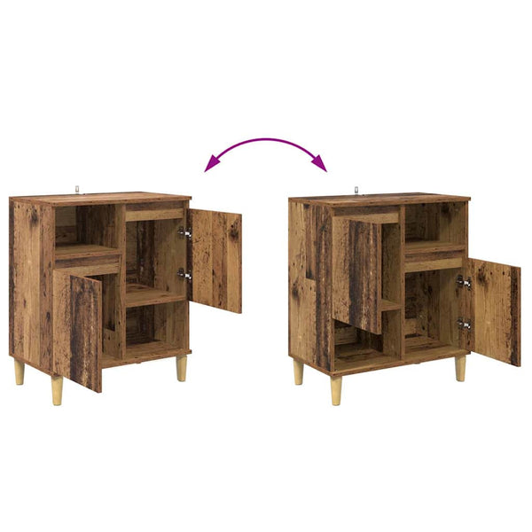 Sideboards 2er Set Altholz 60x35x70cm