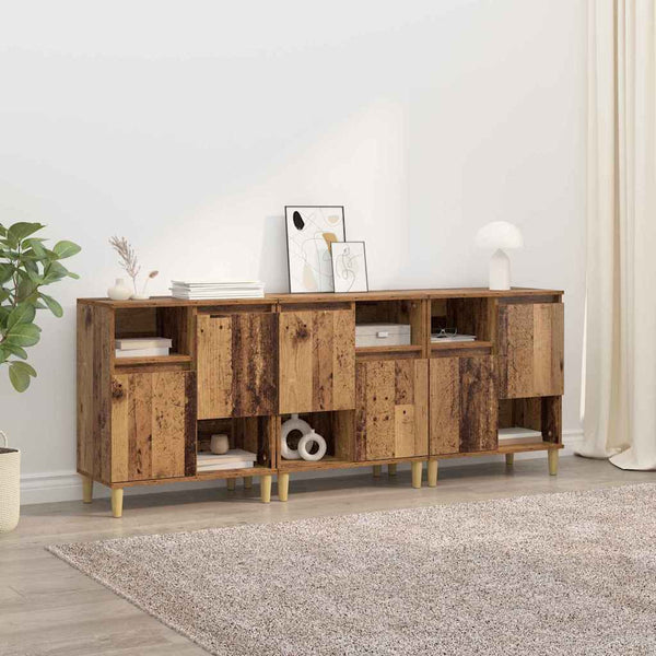 Sideboards 3er Set Altholz 60x35x70cm