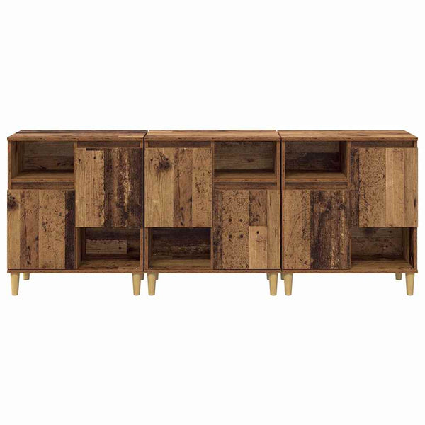 Sideboards 3er Set Altholz 60x35x70cm