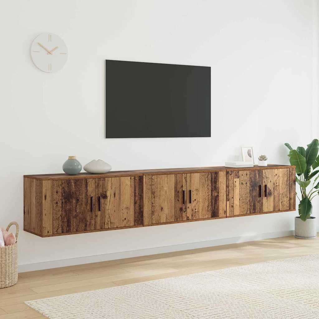 Wand TV-Schrank Set Altholz