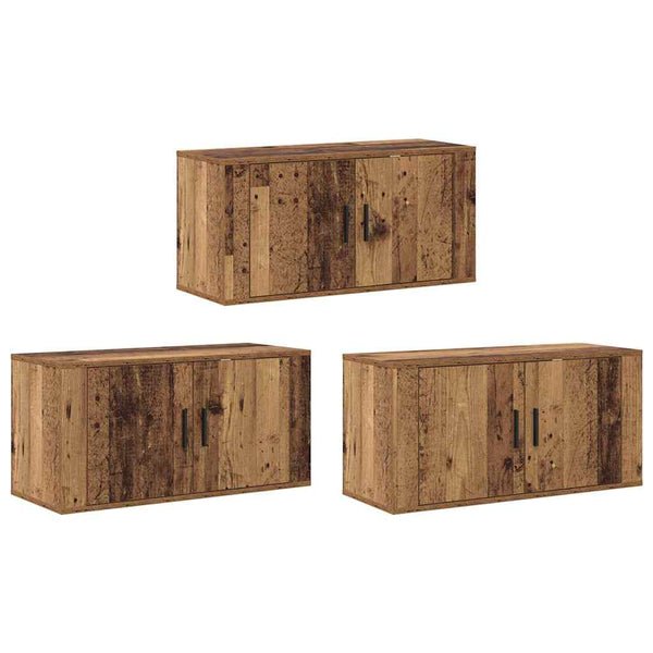 Wand TV-Schrank Set Altholz