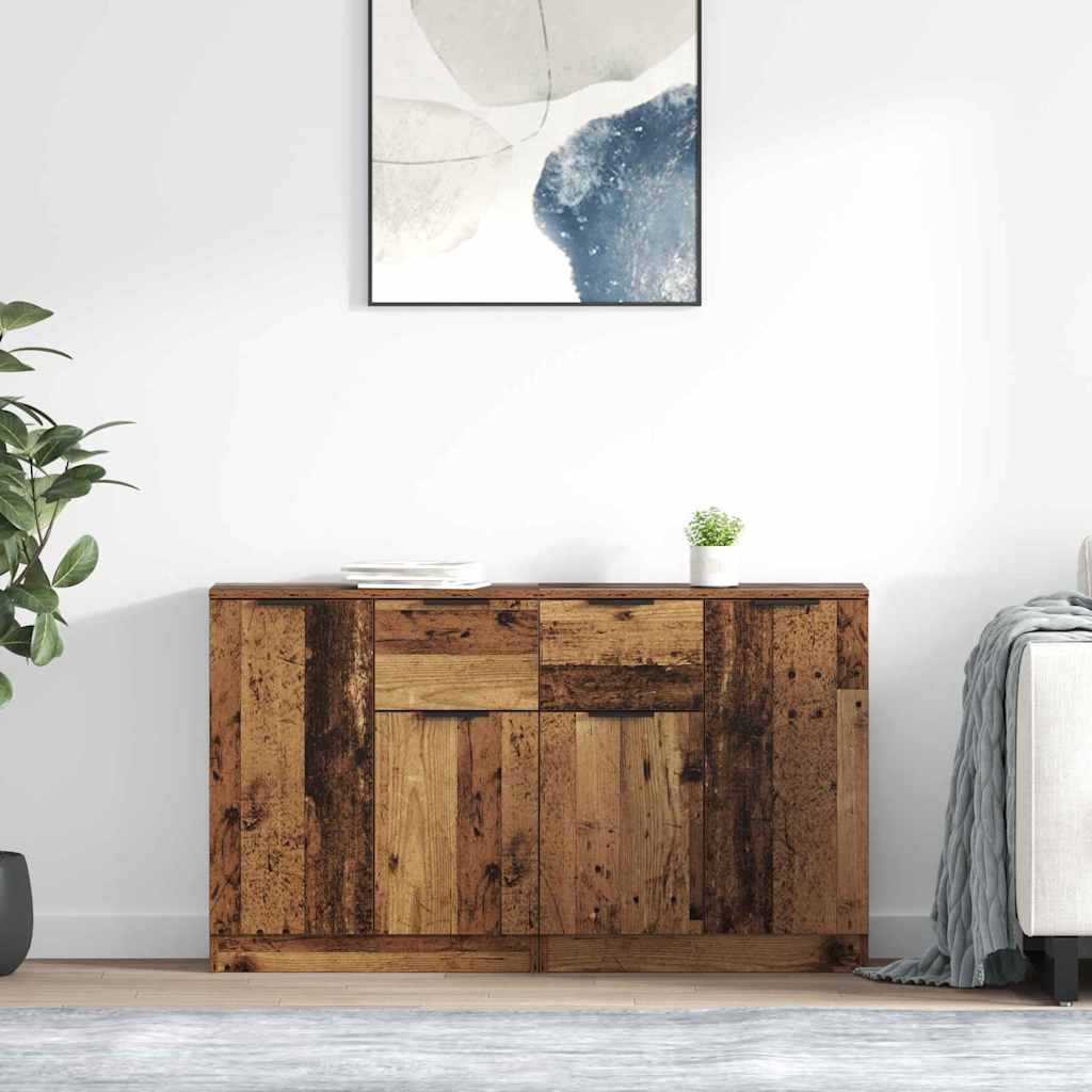 Sideboards 2er Set Altholz 60x30x70cm