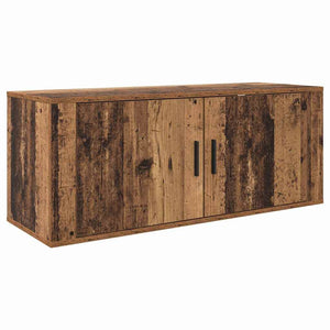 Wand-TV-Schrank Set, 3-teilig, Altholz