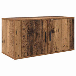 Wand-TV-Schrank Set, Altholz, 2-teilig