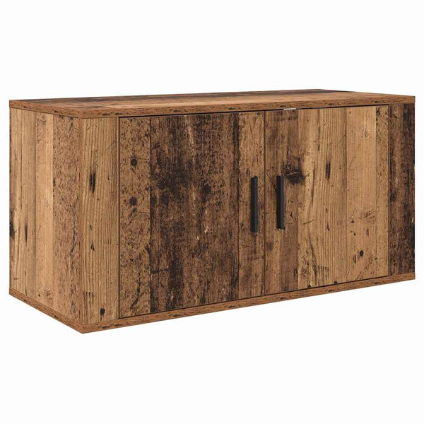 Wand-TV-Schrank Set, Altholz, 2-teilig