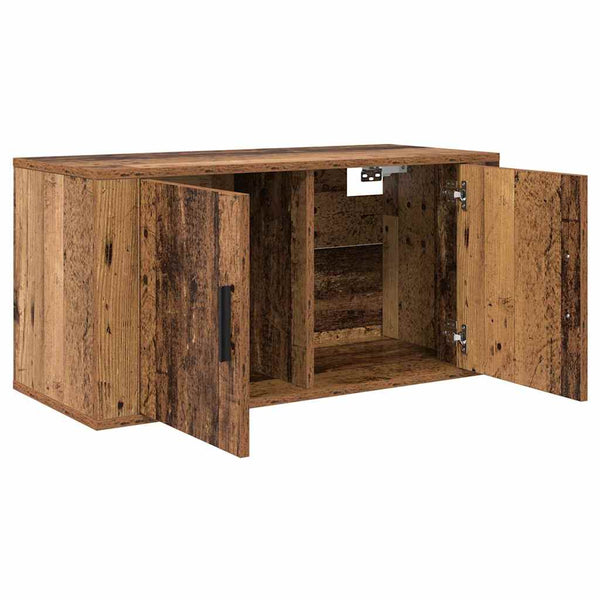 Wand-TV-Schrank Set, Altholz, 2-teilig