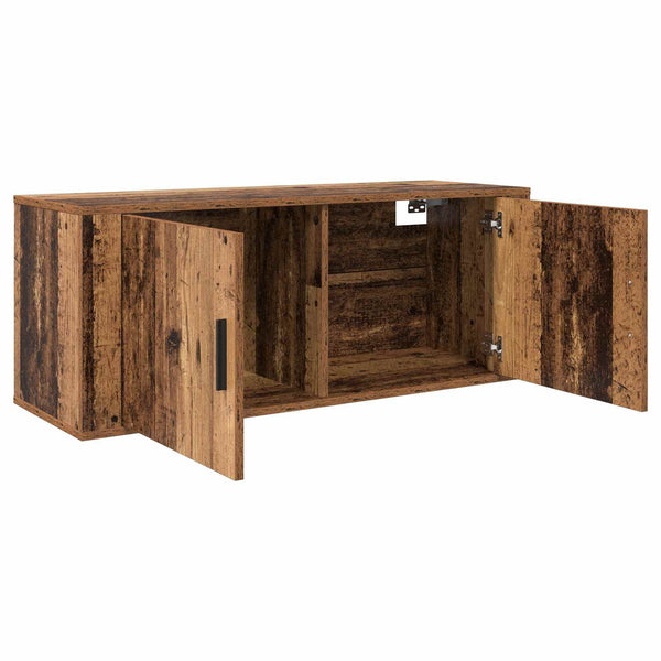 Wand-TV-Schrank Set, Altholz, 2-teilig