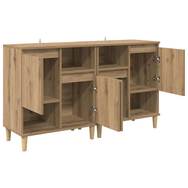 Sideboards 2er-Set Artisan Eiche 60x35x70cm