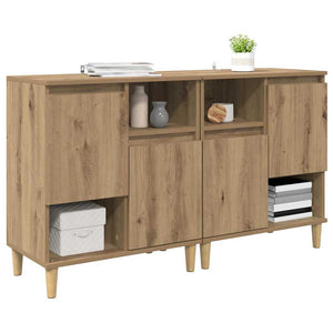 Sideboards 2er-Set Artisan Eiche 60x35x70cm