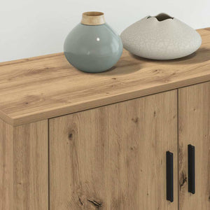 Wand-TV-Schrank Set Eiche 3-teilig
