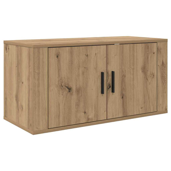 Wand-TV-Schrank Set Eiche 3-teilig