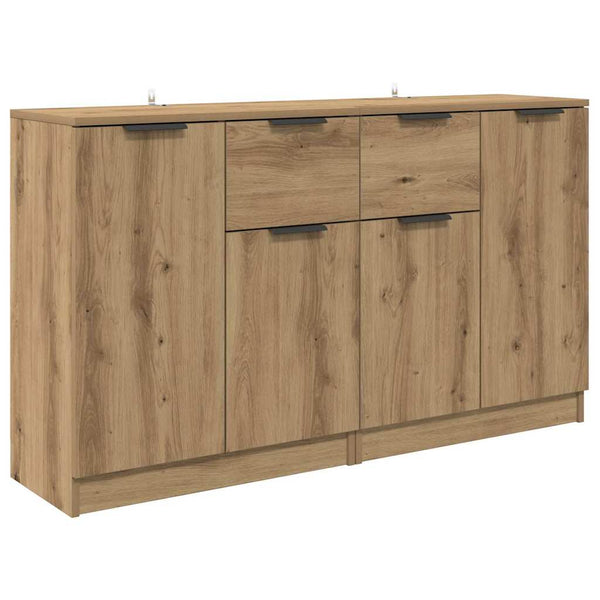 Sideboards 2er Set Artisan-Eiche 60x30x70cm