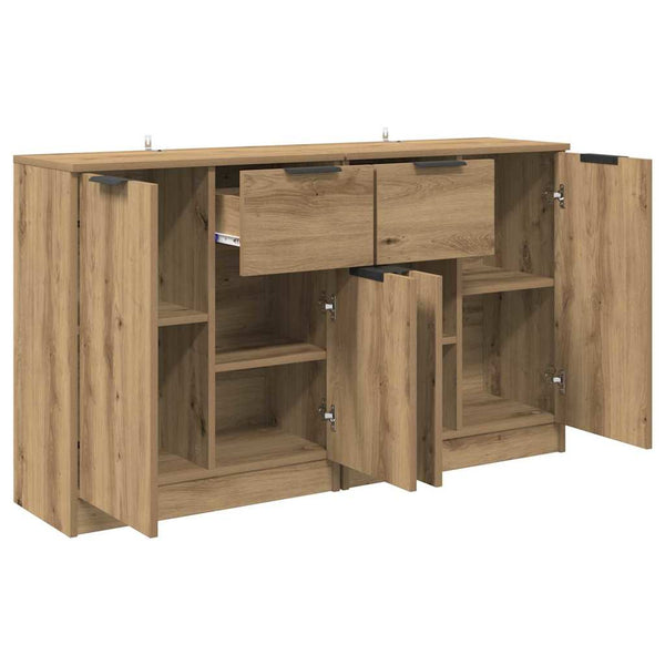 Sideboards 2er Set Artisan-Eiche 60x30x70cm