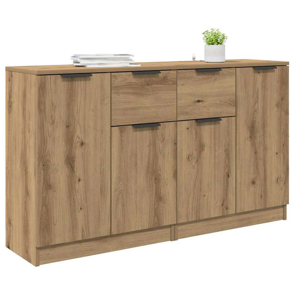 Sideboards 2er Set Artisan-Eiche 60x30x70cm