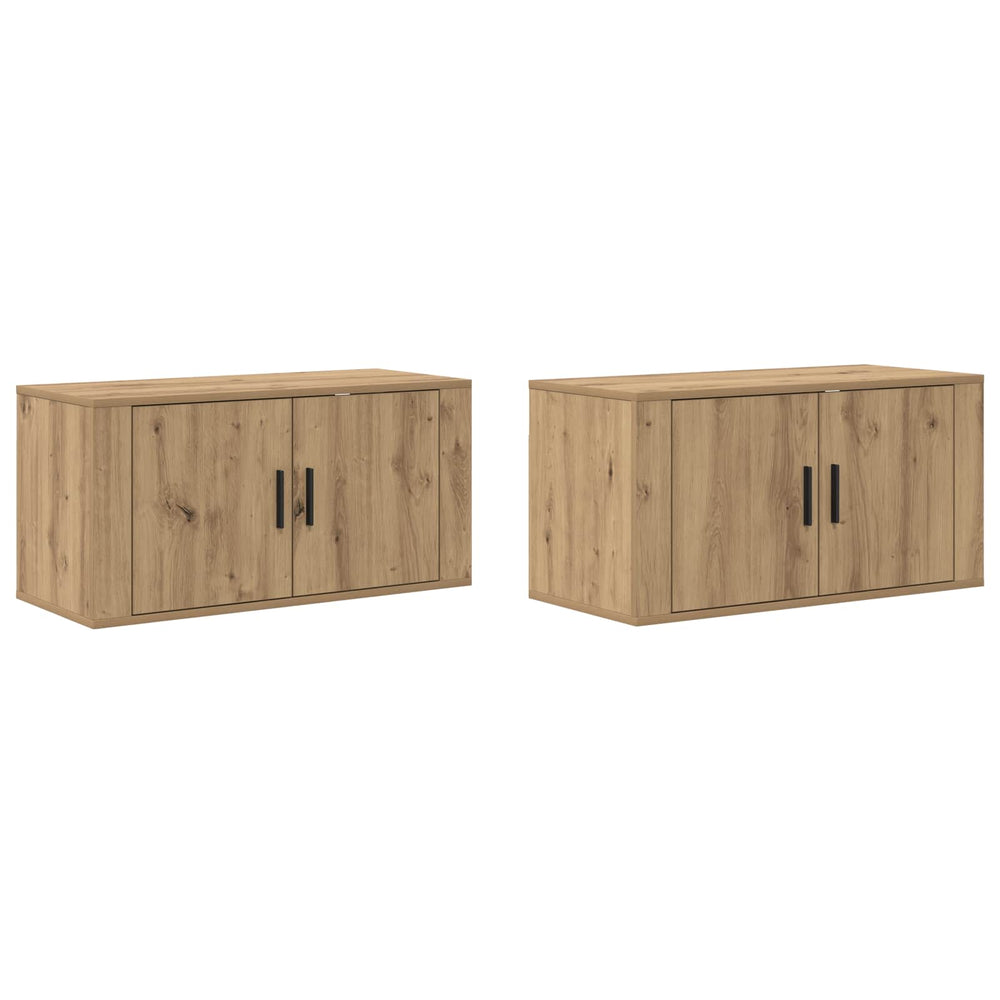 Wand TV-Schrank Set Artisan-Eiche