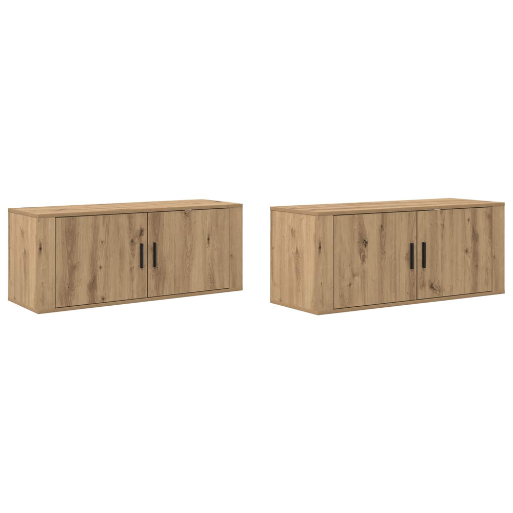 Wand-TV-Schrank Set Artisan-Eiche