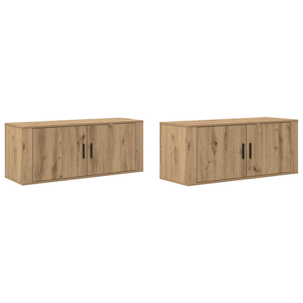 Wand-TV-Schrank Set Artisan-Eiche