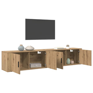 Wand-TV-Schrank Set Artisan-Eiche
