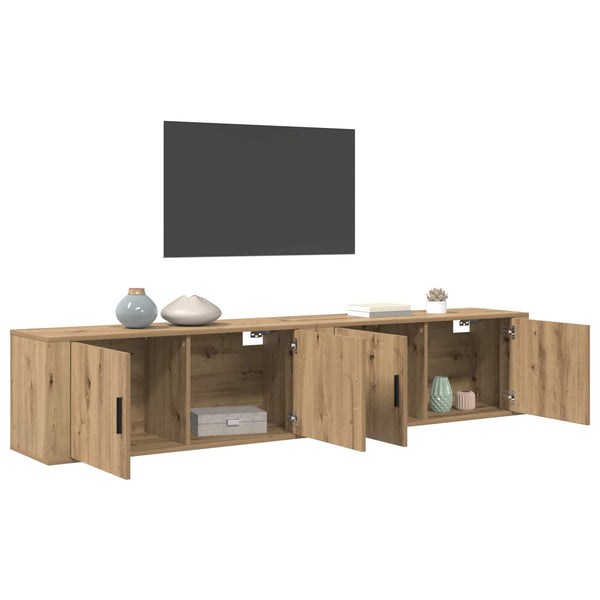Wand-TV-Schrank Set Artisan-Eiche