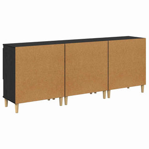 vidaXL Sideboards 3 pcs Black Oak Look 60 x 35 x 70 cm