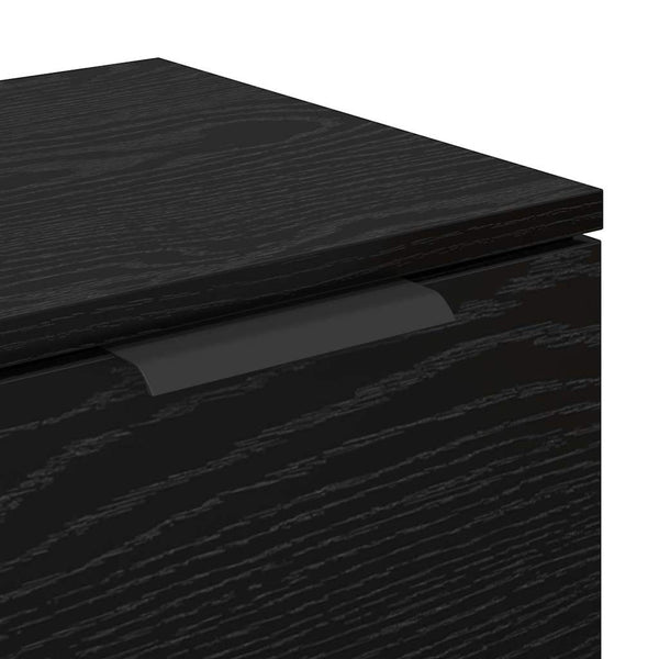 Sideboards 2er Set Schwarz Eichenoptik
