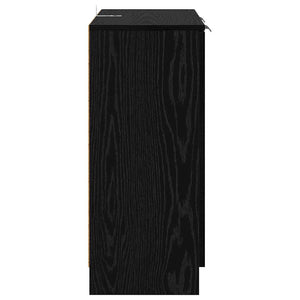 Sideboards 2er Set Schwarz Eichenoptik