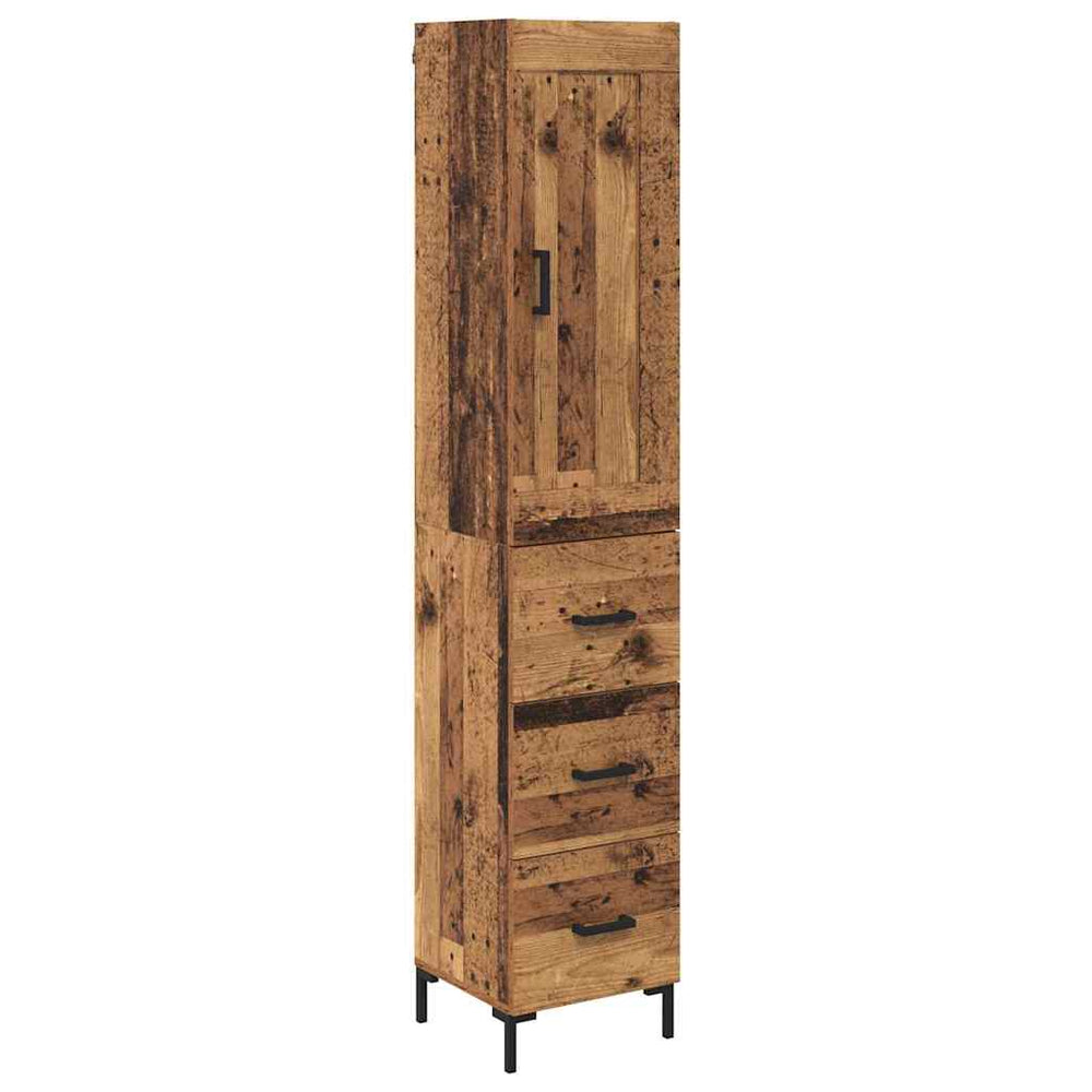 Highboard Altholz 34,5x34x180cm