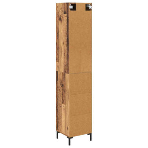 Highboard Altholz 34,5x34x180cm
