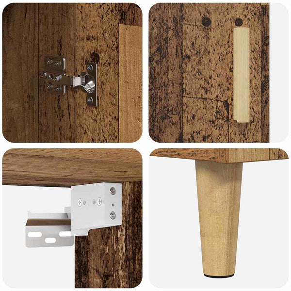 Highboard Altholz 69,5x32,5x180cm