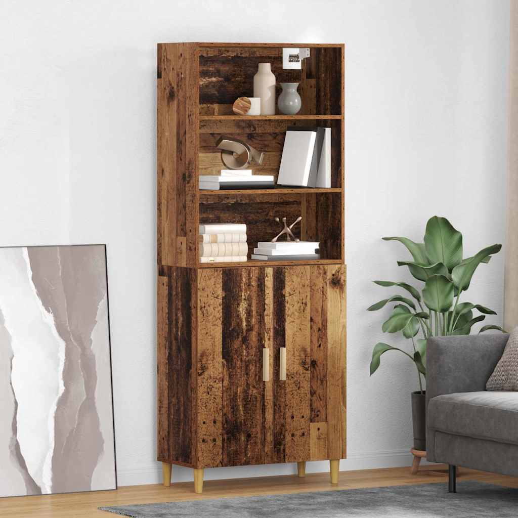 Highboard Altholz 69,5x32,5x180cm