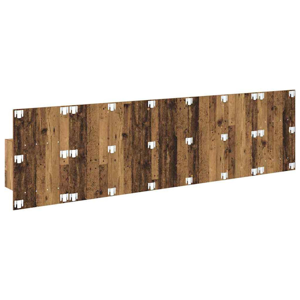 Kopfteil mit Schrank Altholz 3-teilig