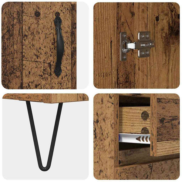 Highboard Altholz mit Schubladen (2 Stk.)