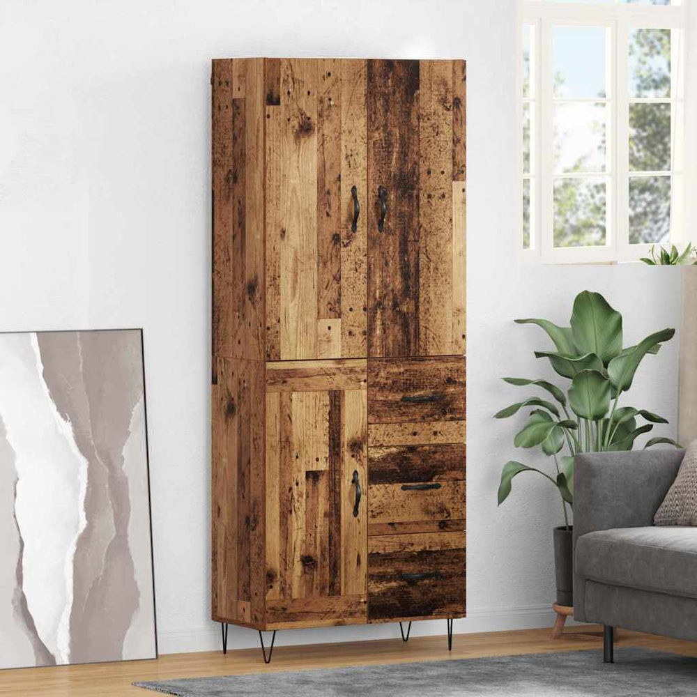 Highboard Altholz mit Schubladen (2 Stk.)