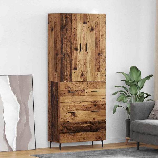 Highboard Altholz mit Schubladen