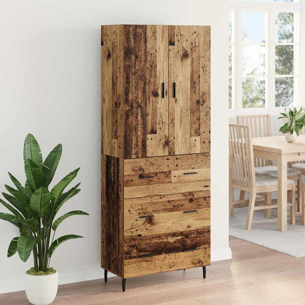 Highboard Altholz mit Schubladen