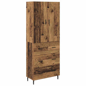 Highboard Altholz mit Schubladen